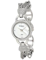 Armitron Womens 75/5036MPSV Silver-Tone Chain Bracelet Watch