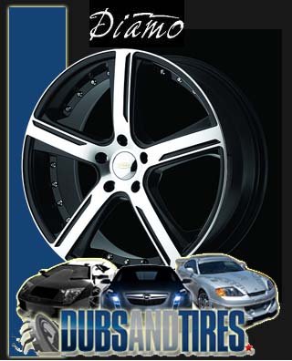 20 Inch Diamo DI037 Gloss Black Rims