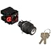 Omron A22K-3AC-11 Key Type Selector and Switch, Screw Terminal, IP65 Oil-Resistant, 3 Notches, Automatic Reset Method, Center Key Release Position, Single Pole Single Throw Normally Open and Single Pole Single Throw Normally Closed Output