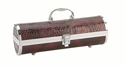 Beautiful Burgundy Croc Wine Purse With Cork Screw