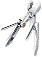 Swiss Tech MPTBS Micro-Plus 8-in-1 Polished Stainless Steel Key Ring Multi-Tool, Gift Box