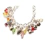 Sterling Silver Fruit of the Spirit Bracelet 9 Fruit Symbols/ Circle & Bead Link 7" "But the fruit of the Spirit is love, joy, peace, patience, kindness, goodness, faithfulness, gentleness and self-control. -Galatians 5:22-23 (NIV)