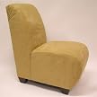 Contemporary Microsuede Chair – Saddle