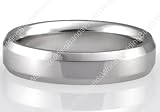 14K Gold Beveled Edge Wedding Bands 5mm Wide