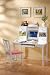 Selective Harwood in White Finish 3 Piece Desk Set By Coaster Furniture