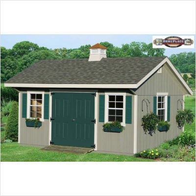 12′ x 16′ Bungalow Garden Building with Floor and Wood Ramp