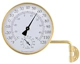 Conant Custom Brass Model TH-6 Vermont Natural Brass Weather Station