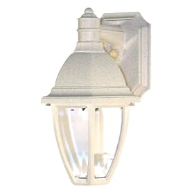 Adjusta-Post Sandstone Everstone One-Light Outdoor Downward Wall Sconce with Clear Acrylic Beveled Lens #S21VC-SN