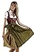 Dirndl Womens 3-Piece Dirndl with Floral Embroidery 42 Red Floral