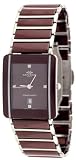 Oniss Men's Caprice Collection Burgandy Ceramic Watch with Silver Trim ON-294-M4