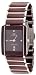Oniss Men's Caprice Collection Burgandy Ceramic Watch with Silver Trim ON-294-M4