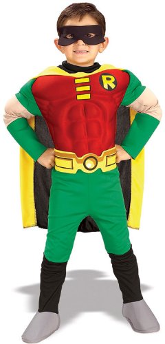 Teen Titans DC Comics Robin Muscle Chest Deluxe Toddler/Child Costume
