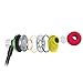 GOgroove AudiOHM iDX in-Ear Earbuds (Rasta) Noise Isolating Earphones with Mic, Tangle Free Cord, in-Line Controls for Music & Calls, Ergonomic Comfort Fit Headphones