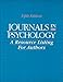 Books : Journals in Psychology: A Resource Listing for Authors (Journals in Psychology, 5th ed)