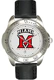 Miami University of Ohio RedHawks Mens Leather Sports Watch