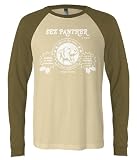 (Cybertela) Sex Panther Men's Long Sleeve Baseball T-shirt Funny Movie Tee