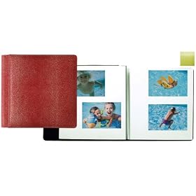 RODEO LIME-GREEN pebble grain leather #133 magnetic page album by Raika -