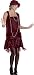 Gatsby Girl Burgundy Plus Size Costume