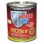 POR-15 BLACK SEMI-GLOSS RUST PREVENTIVE PAINT - QUART