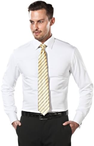 VB Shirt, slim-fit, double cuff, white - non-iron,39/40 cm - 15.75"