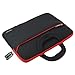 Evecase Ultra-Portable Neoprene Carrying Sleeve Case Bag For Acer Aspire R 13 Series 13.3-Inch Convertible 2 in 1 Laptop - Black/ Red