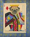 Art Poster Print - Pug-King of Diamonds - Artist: Kari Phillips - Poster Size: 0 X 0 inches