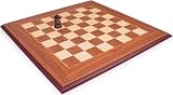Black Walnut & Maple Molded Edge Chess Board - 1.75 Squares