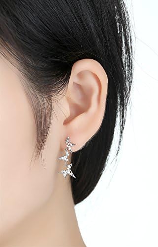 Echoes 18K Gold Plated Zirconia Irregular Star Earring Drop