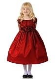 Christmas Dresses - Girls Holiday Dresses - TAFFETA GOLD OR RED ROSES DRESS - AVAIL in 6-9 Months - 11/12 - Girl's Party Dress or Flower Girl Dress too!