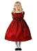 Christmas Dresses - Girls Holiday Dresses - TAFFETA GOLD OR RED ROSES DRESS - AVAIL i...