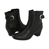 IMAGE OF Clarks Women's Dara 3 Boot,Black Leather,6.5 W US