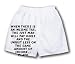 White Boxer Short with When there is an income tax, the just man will pay more and th...