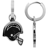 Team Titanium San Diego Chargers Steel Helmet Earrings