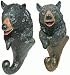 Decorating Black Bear Head With Paws Figurine Coat Hat Wall Mounted Hanger Hook (Great Lodge Cabin Decor) 6