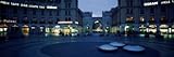 Buildings Lit Up at Dusk at a Town Square, Karlsplatz, Munich, Bavaria, Germany Photographic Poster Print, 32x96