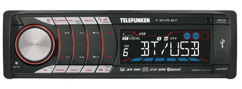 TELEFUNKEN T 645 CD/MP3/WMA Autoradio RDS SD/MMC-Slot USB Front-AUX-in BLUETOOTH-Freisprechfunktion inkl. Lenkradfernbedienung