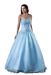 Silk/Tulle Backless Lace-Up Beaded Sweetheart Evening Dress 