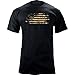 USAMM Distressed American Flag T-Shirt (X-Large, Black)