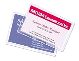 Royal Sovereign Heat Sealed Laminating Pouches 10 Mil Business Card Size Clear Gloss (100 Pack) (RF10BUSC0100)