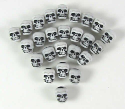 White Skull Counters (25)