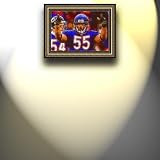 Completely Handpainted American Football Sport Painting, Custom Order FL9630, Oil on Canvas, with Option to Paint Jerry, Brett & Co. from Any Other Favorite Photograph or Picture, Unframed, Size 15'' x 22" inches