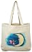 "For You" Fairy Crescent Moon Canvas Shopping Tote Bag