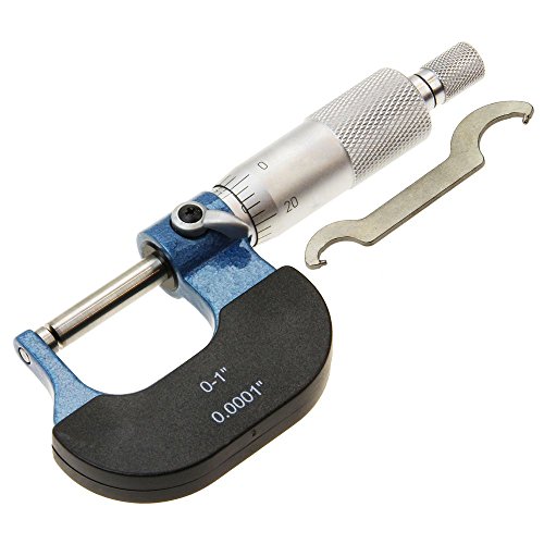 Anytime Tools Tube Micrometer Single Ball Anvil Round Carbide Tip Pipe