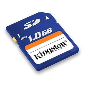 Click here to buy Kingston 1 GB Secure Digital Flash Card SD/1GB Retail Package by Kingston.