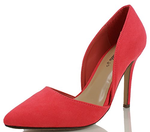 Breckelle's Women's Mavis Pointed Toe Single Soles Pump 4