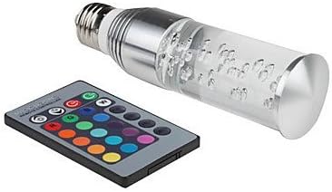 E27 3W RGB Light Remote Controlled Acrylic Crystal LED Candle Bulb (85-265V)