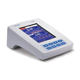 Hanna Instruments HI 4521 pH, Conductivity (USP) Bench Meter w Color LCD, 115V by Hanna Instruments
