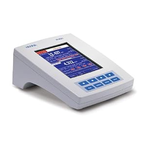 Hanna Instruments HI 4521 pH, Conductivity (USP) Bench Meter w Color LCD, 115V by
