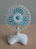 Produkt-Bild: Mini Tisch- Wandventilator blau,2 St&uuml;ck im Set, einzeln verpackt, batteriebetrieben