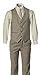 Boys Slim Fit Khaki Tan Suit in Toddlers to Boys Sizing